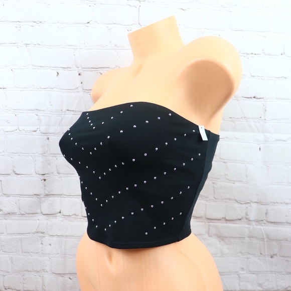 VS Pink Bling Rhinestone  Bandeau Tube Top - Picture 4 of 6